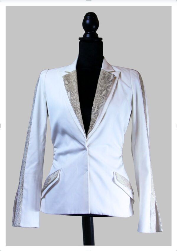 THIERRY MUGLER COUTURE jacket off-white