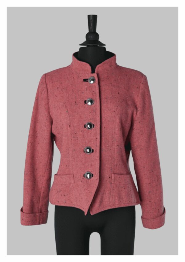 YVES SAINT LAURENT pink wool jacket