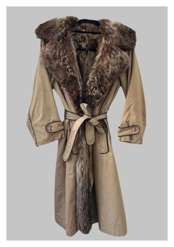 YVES SAINT LAURENT rabbit parka
