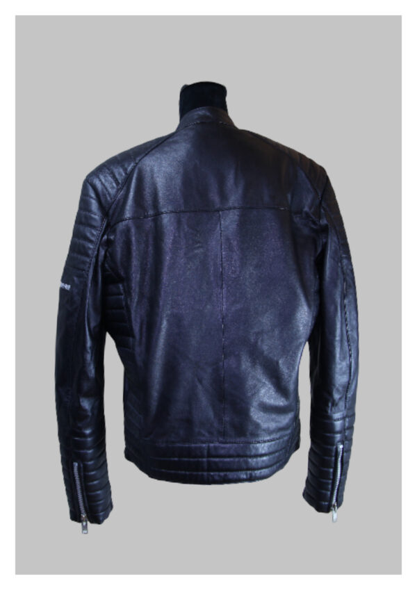 PROTOTYPE - NO BRAND Black Leather Jacket - Image 3